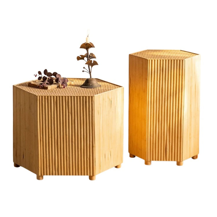 Masuta living premium din lemn masiv Ribbed, Homedit - Image 2