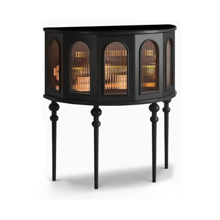 Consola din lemn masiv de stejar Half, 85 cm x 80 cm x 40 cm, Homedit - Image 2