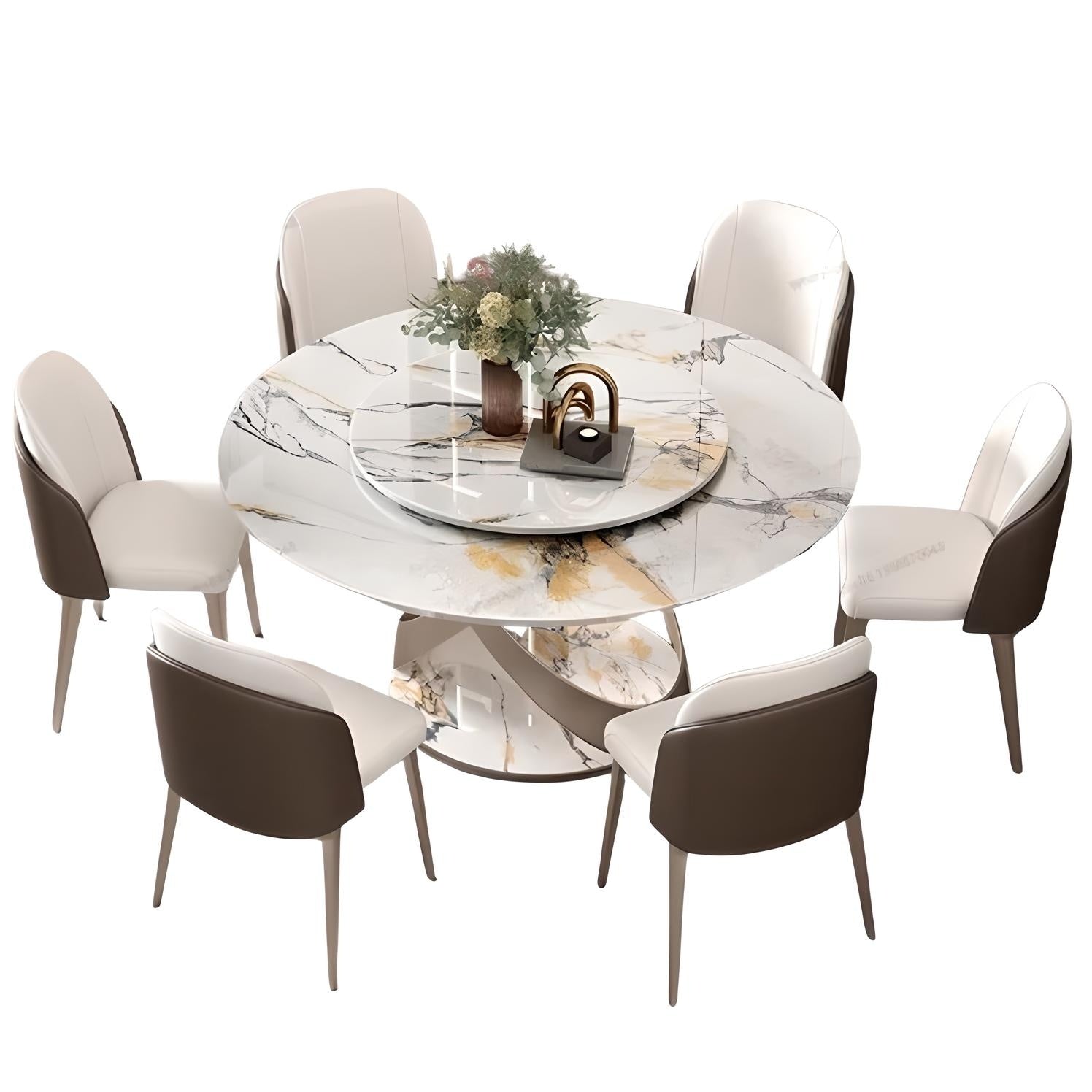 Masa Dining Rotativa, Rotunda Grace Stone, Premium, Homedit - Image 2
