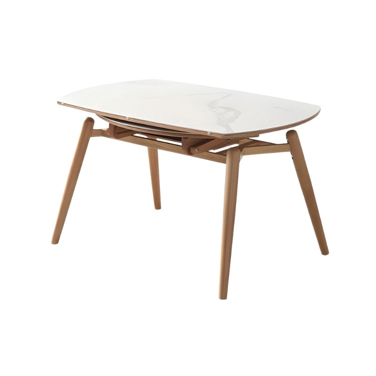 Masa extensibila lemn masiv Flint, masa dining, masa bucatarie Homedit - Image 2