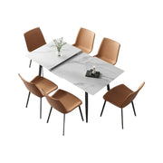 Masa Dining Extensibila Rochelle Marble, Premium, Homedit - Image 8