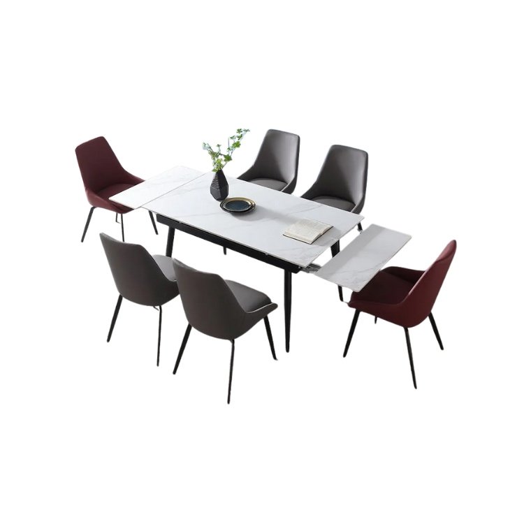 Masa Dining Extensibila 120 - 180 cm Ageless Stone, Premium, Homedit - Image 2