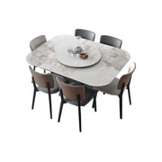Masa Dining Extensibila Brown Shades, 120 x 155 cm, Premium, Homedit - Image 6