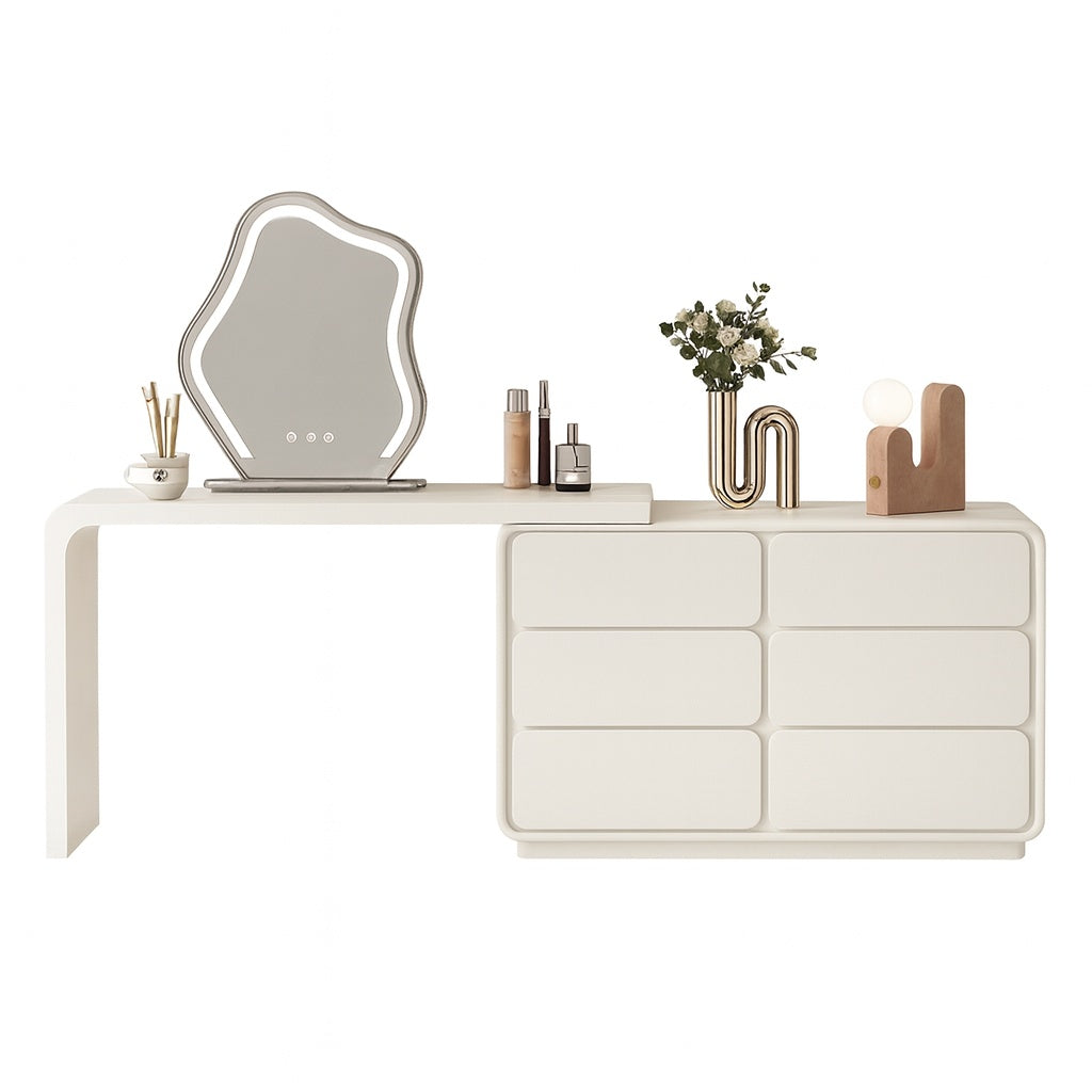 Masa de toaleta extensibila, masa make-up Beaus 120 cm x 40 cm x 73 cm, Homedit - Image 2