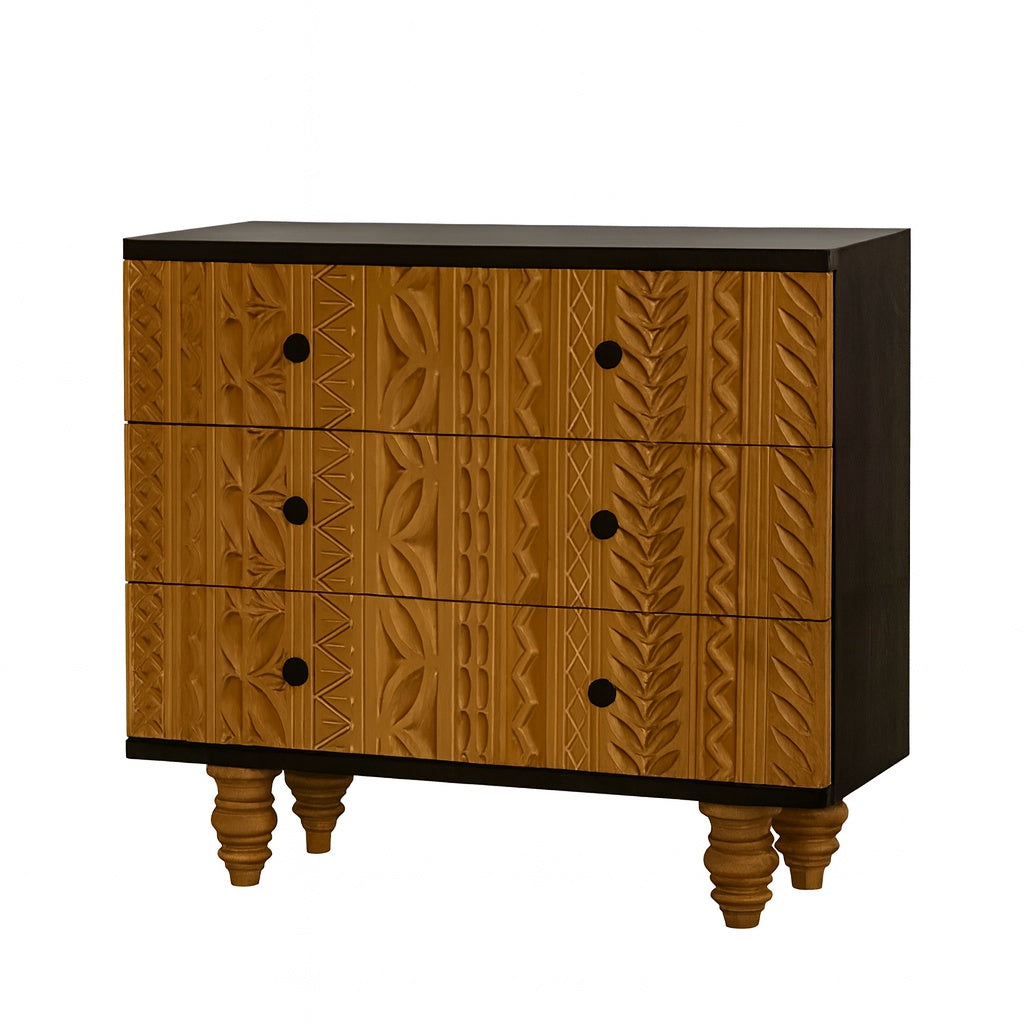 Consola mobilier lemn masiv, comoda Bungalow Drawer, 85.5 cm x 79 cm x 40 cm,Homedit - Image 2
