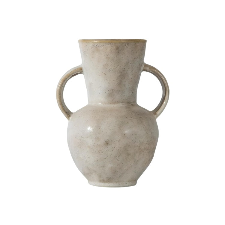 vaza ceramica blunt, 25 x 19,5 x 11 cm, bej, homedit - Image 2