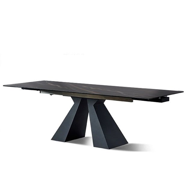 Masa dining extensibila 140 -200 Rock, blat ardezie, masa bucatarie Homedit - Image 6