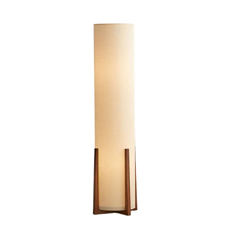 Lampa de podea Bryan, frasin si stofa, 120 x 30 cm, E27, Homedit - Image 2
