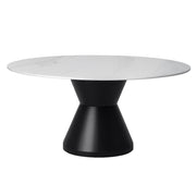 Masa Dining Rotunda Golden Charm Stone, Premium, 150 x 75 cm, Homedit - Image 2