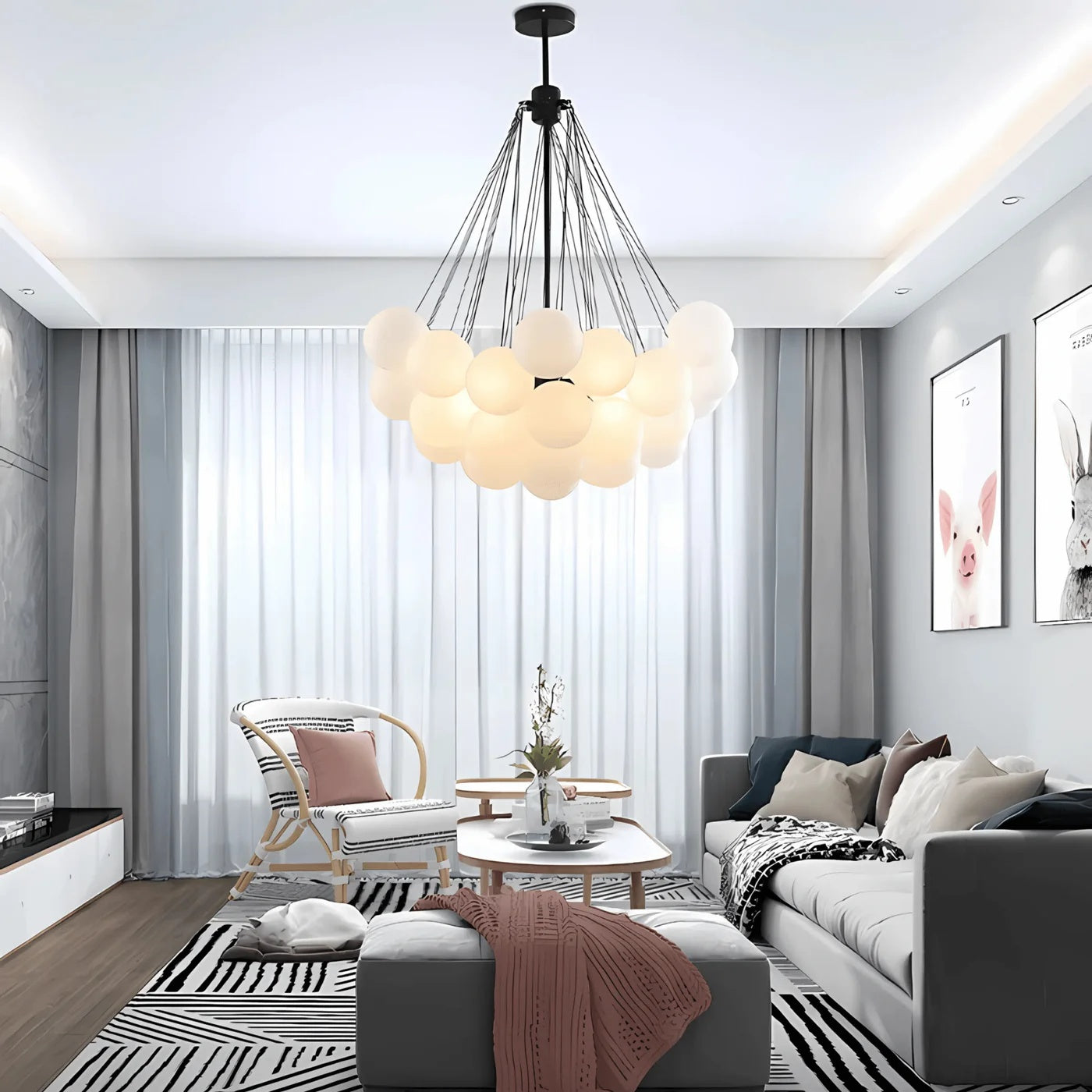 lustra ajustabila cu design modern baloon, homedit - Image 6