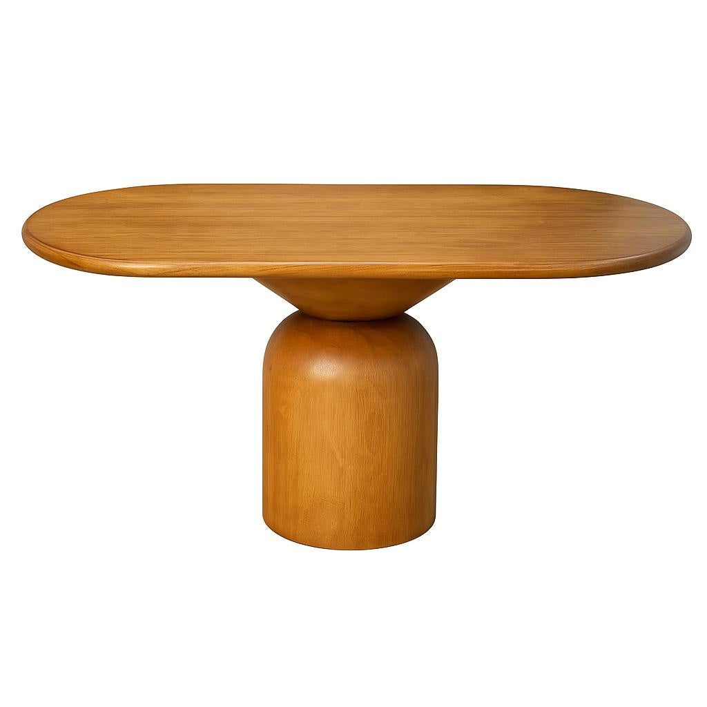 Masa lemn masiv Bell, 160 x 80 x 75 cm, Homedit - Image 2