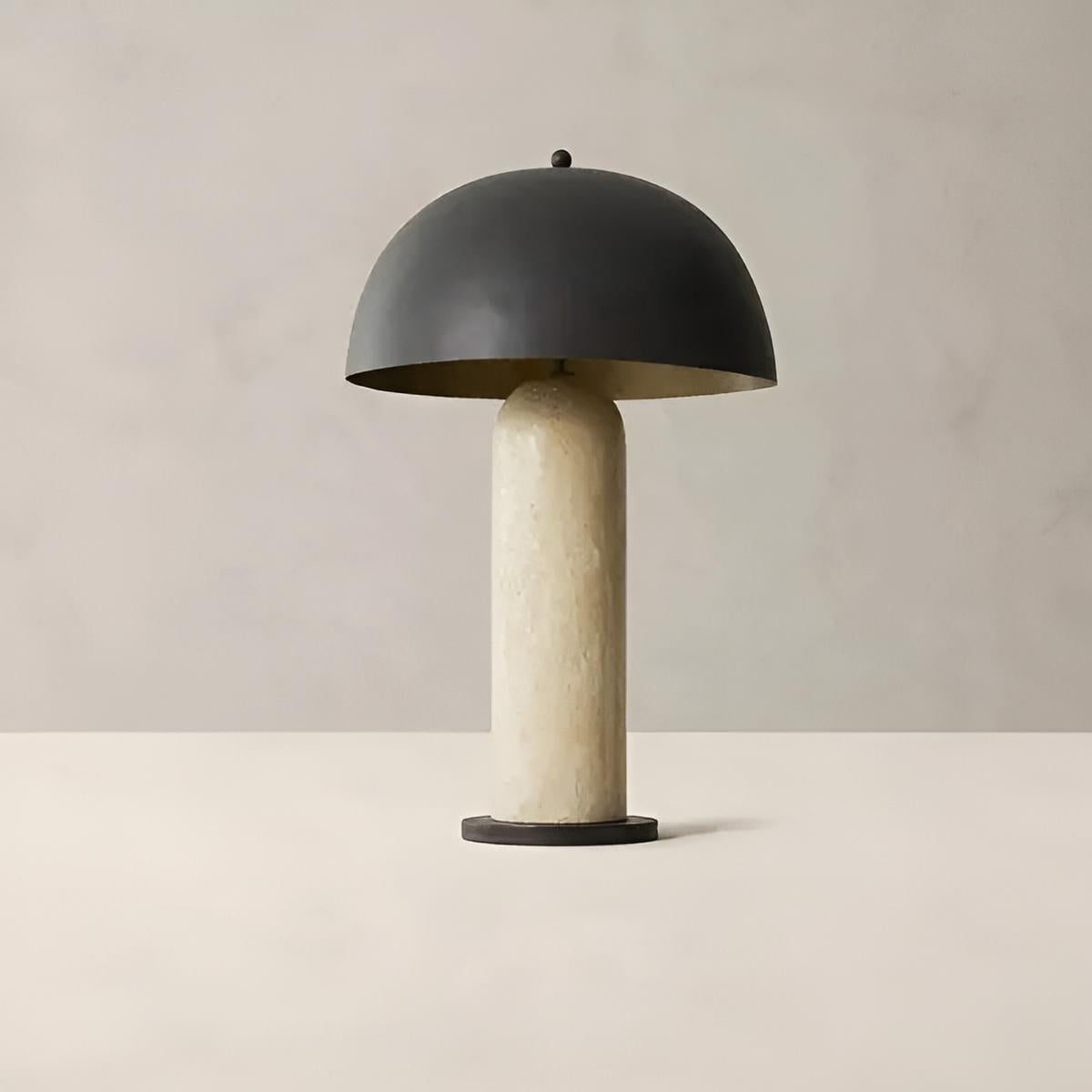 lampa de birou din metal si piatra naturala tripo, 36 cm x 58 cm, homedit - Image 4