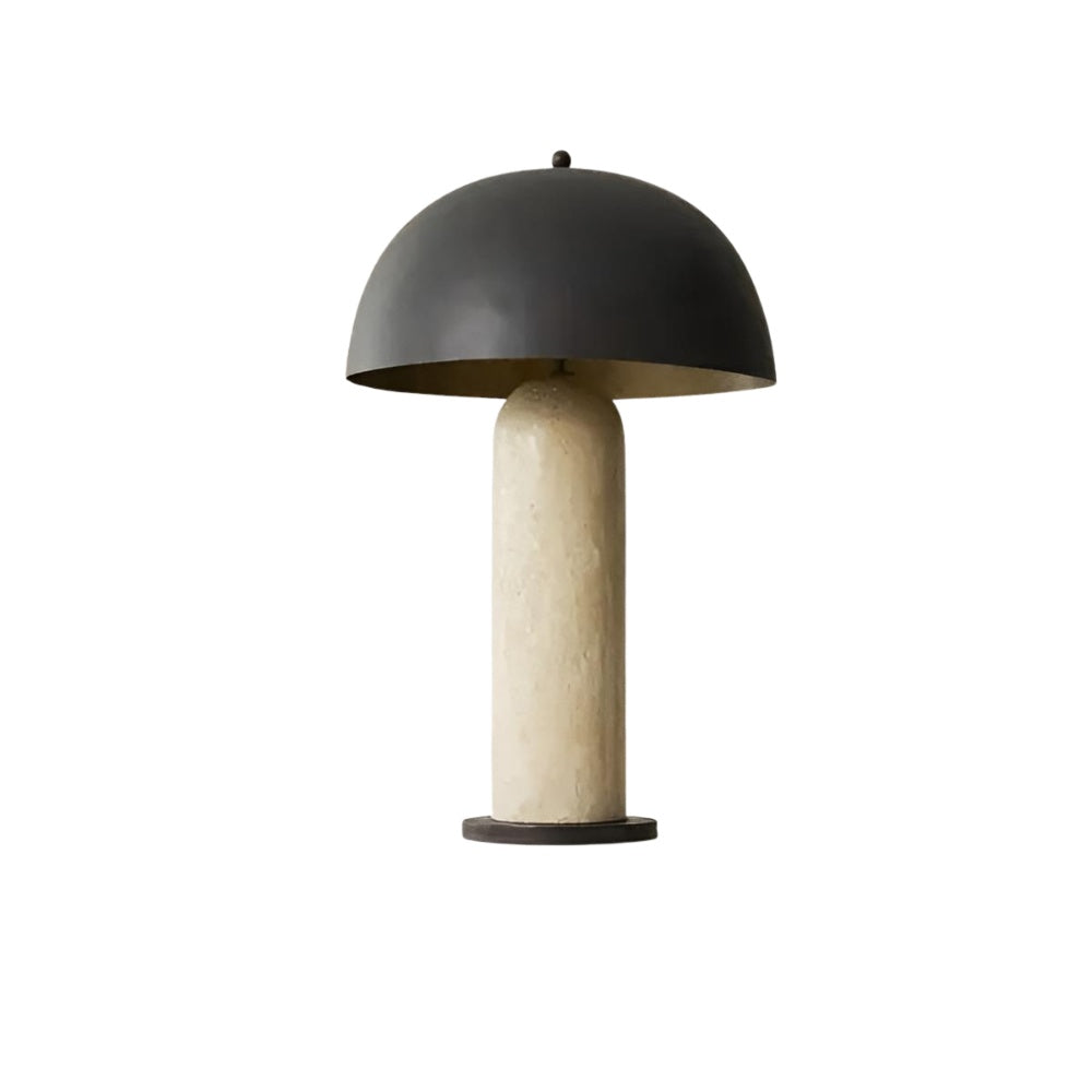lampa de birou din metal si piatra naturala tripo, 36 cm x 58 cm, homedit - Image 2
