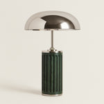 lampa de masa sage din marmura verde si metal, 40 cm x 52 cm, homedit - Image 2