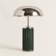 lampa de masa sage din marmura verde si metal, 40 cm x 52 cm, homedit - Image 2