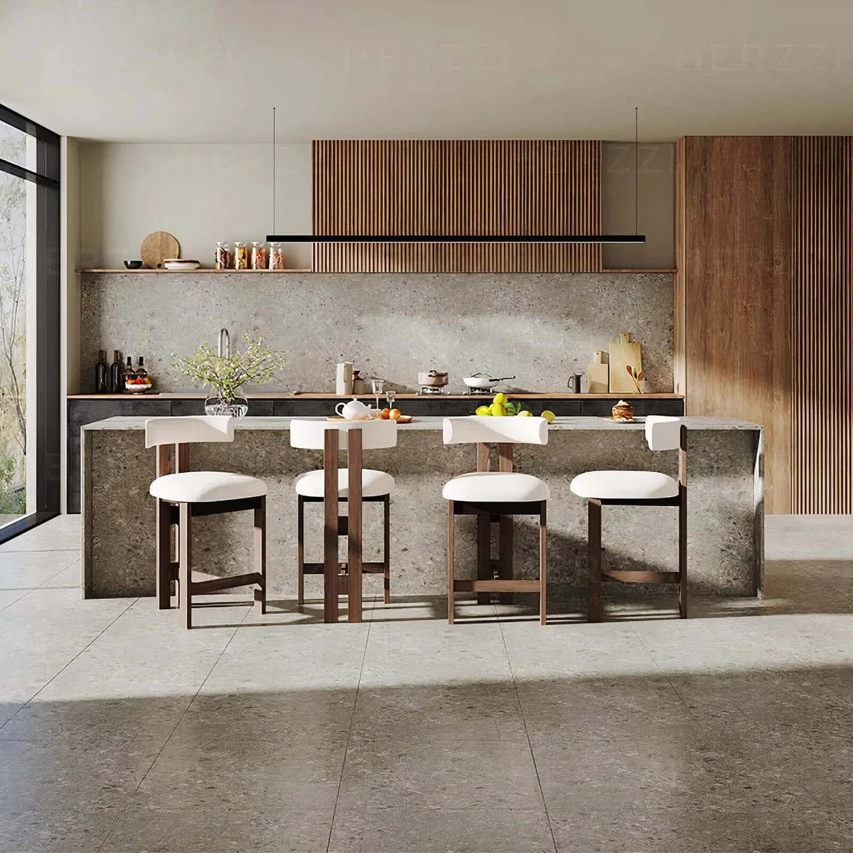 scaun triss bar lemn masiv premium, homedit - Image 7