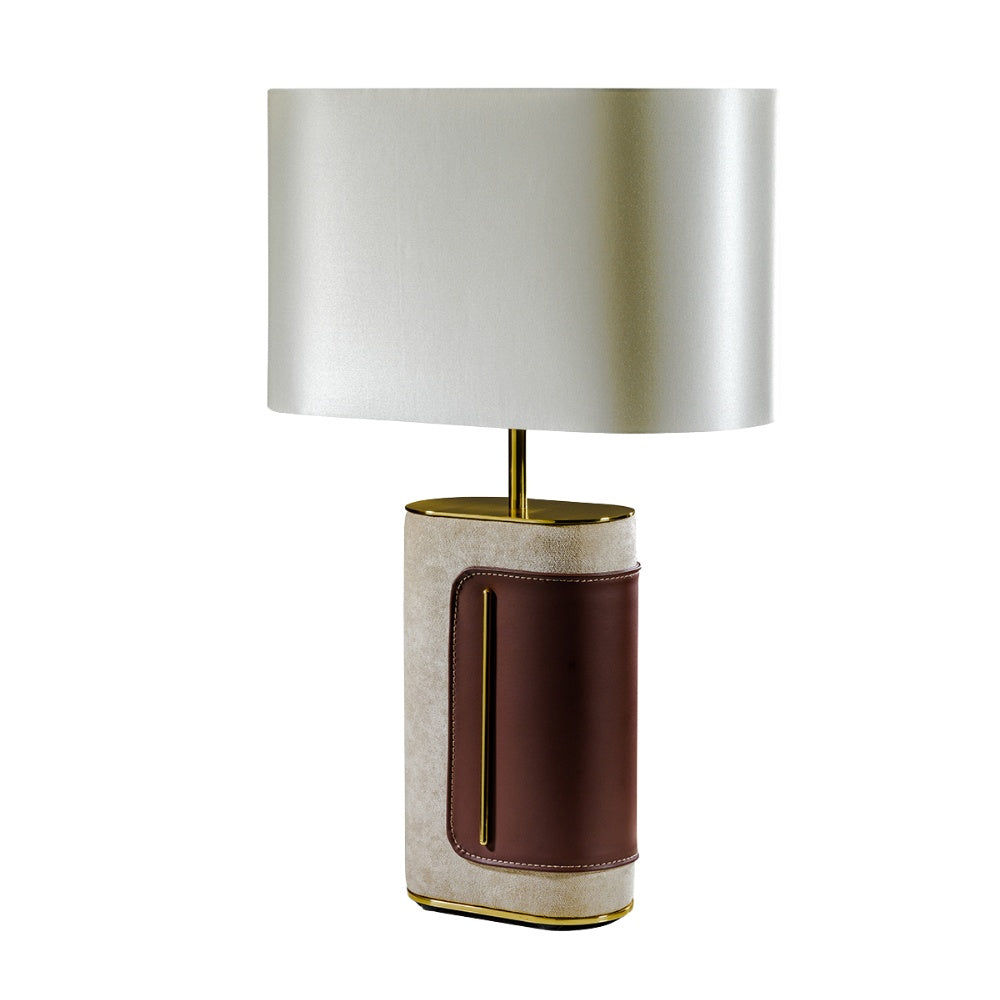 lampa lycra baza din piele si material textil, 40 cm x 65 cm, homedit - Image 2