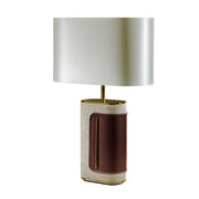 lampa lycra baza din piele si material textil, 40 cm x 65 cm, homedit - Image 2