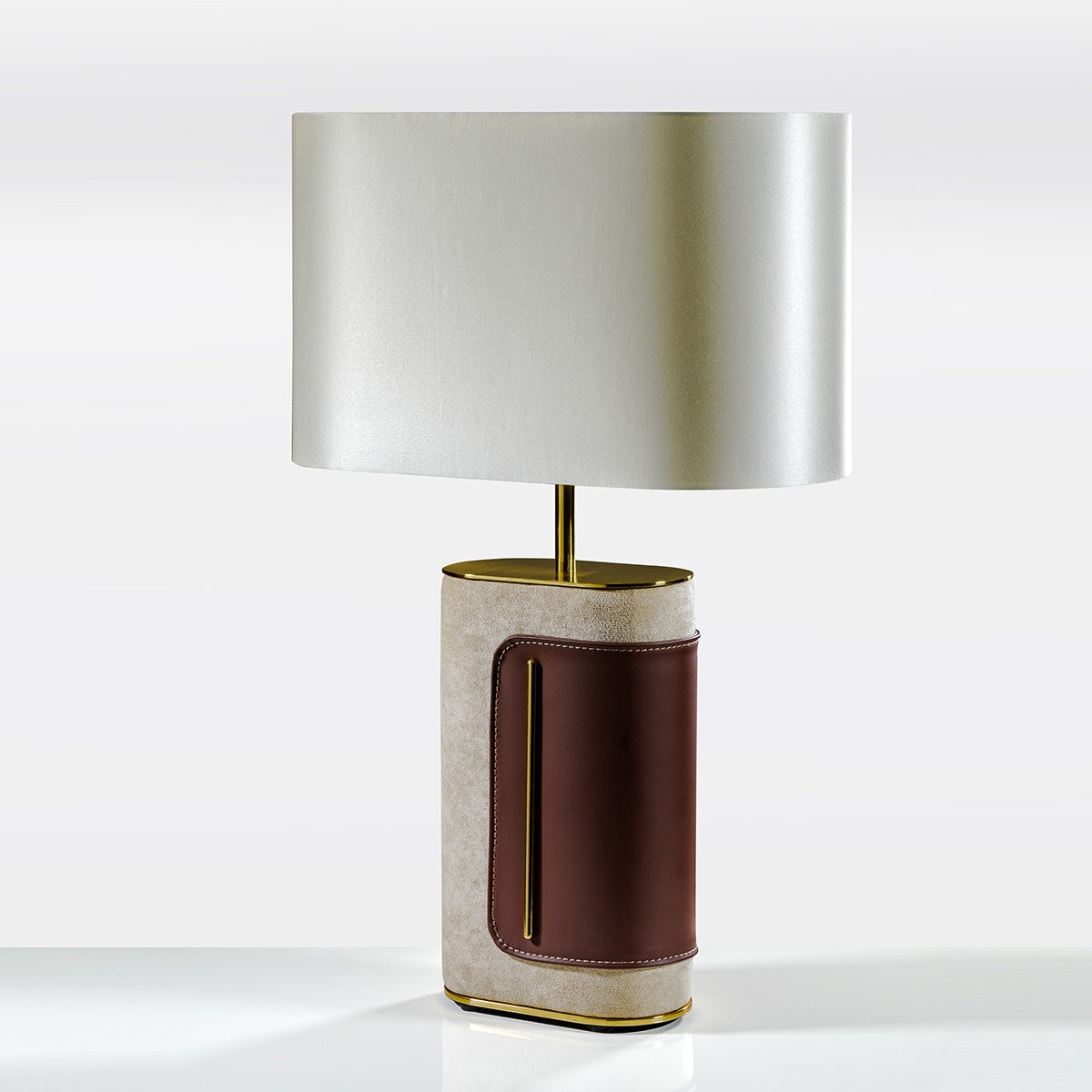 lampa lycra baza din piele si material textil, 40 cm x 65 cm, homedit - Image 4