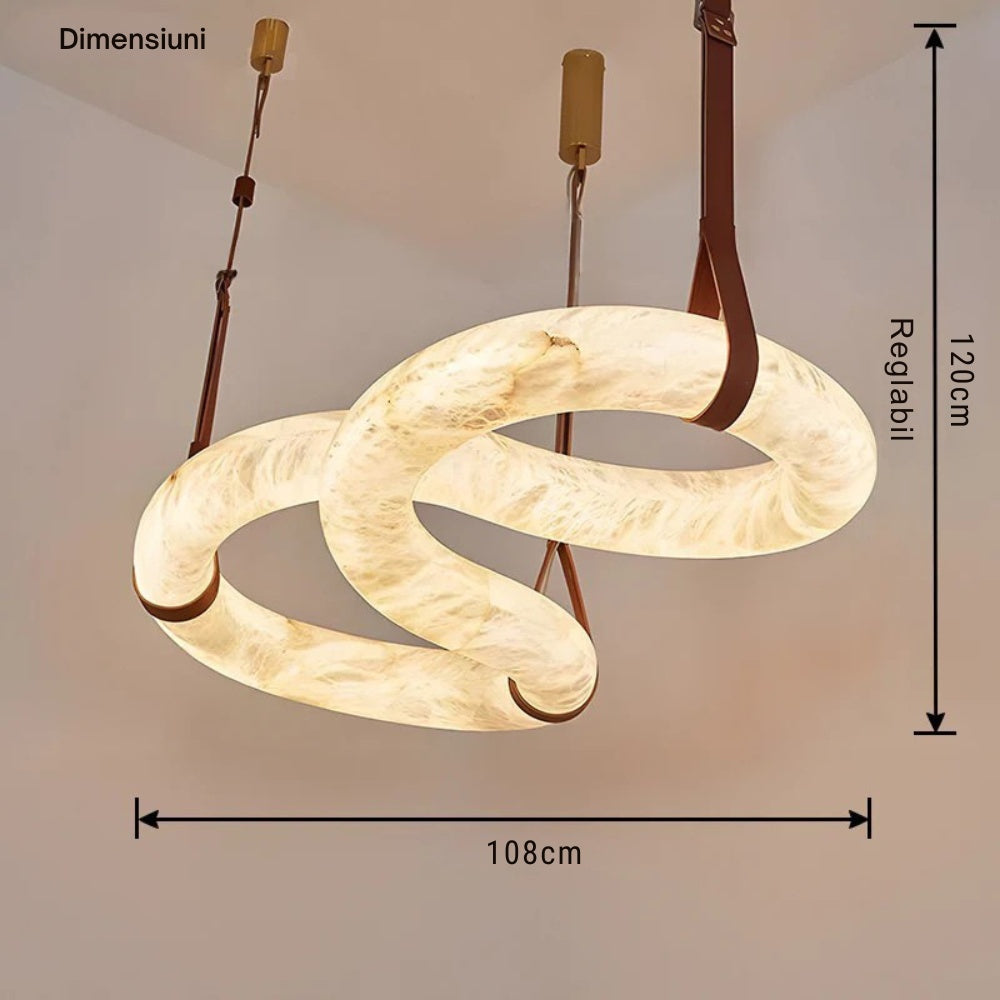 candelabru comet din piatra naturala, 108 cm x 120 cm, homedit - Image 5