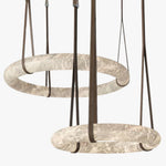 candelabru celestia din piatra naturala si piele, homedit - Image 2