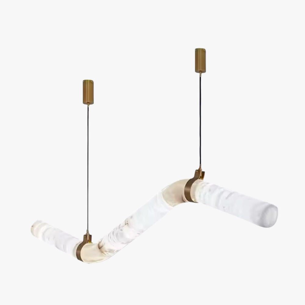 pendul piatra naturala si piele astra linear , homedit - Image 2