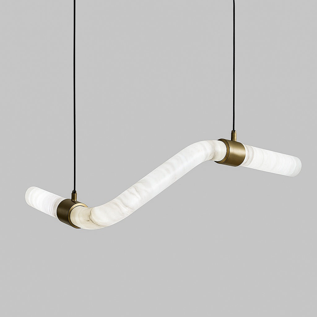 pendul piatra naturala si piele astra linear , homedit - Image 4