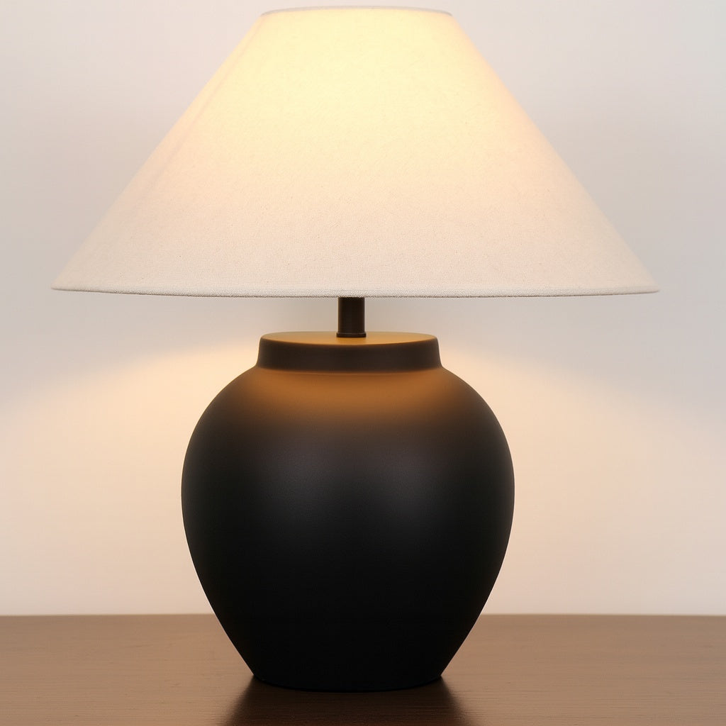 lampa ceramica flade cu influente nordice, 46 x 40 cm, homedit - Image 5