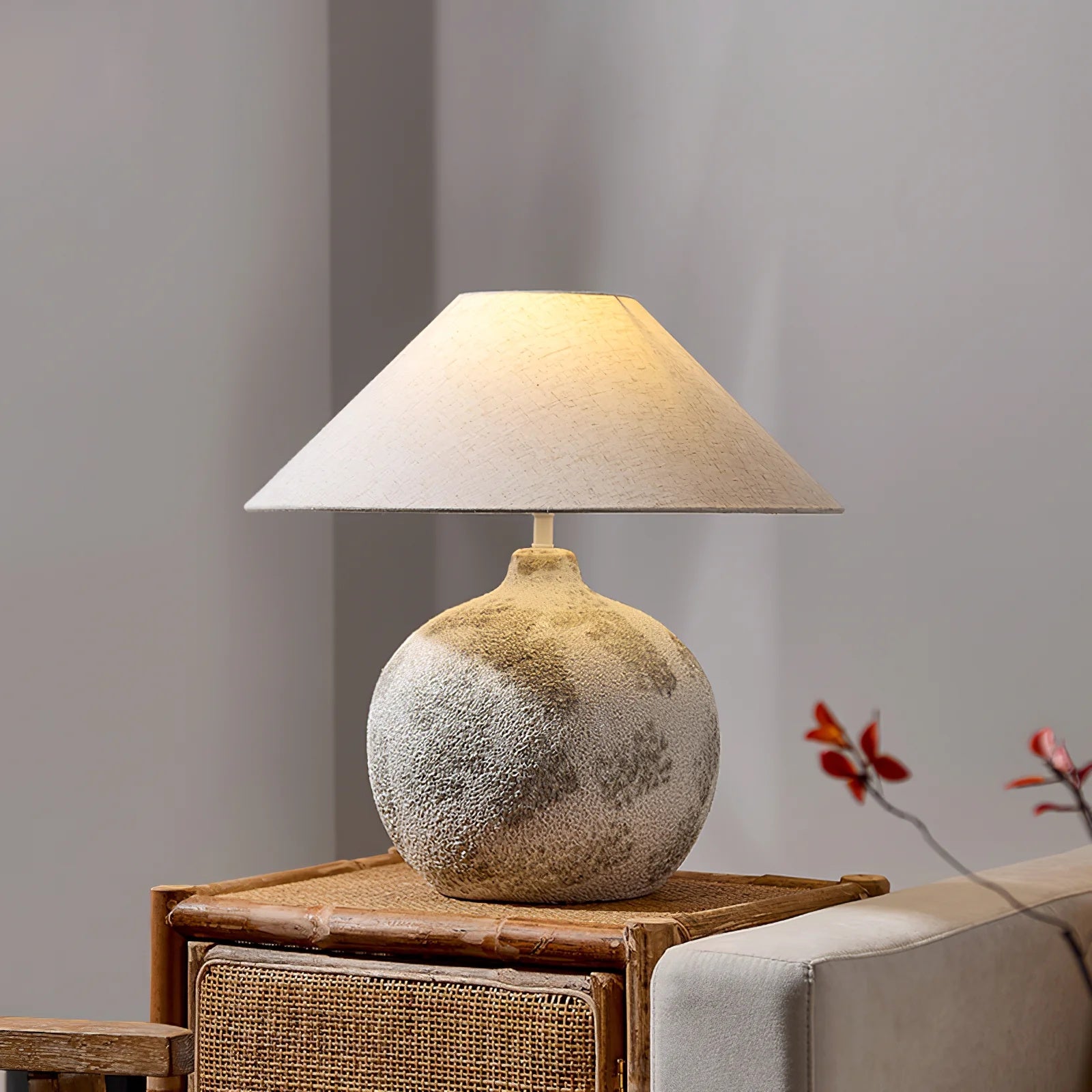 lampa mark ceramica cu aspect patat, 50 x 50 cm, homedit - Image 5