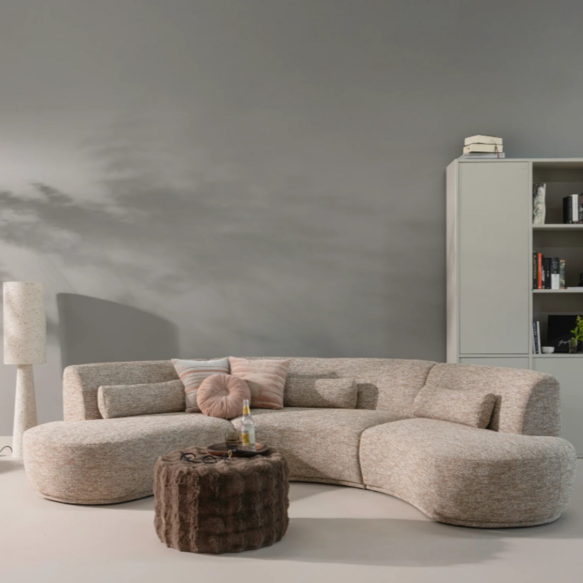 taburet tapitat cosmo, 36 x 60 x 60 cm, homedit - Image 4