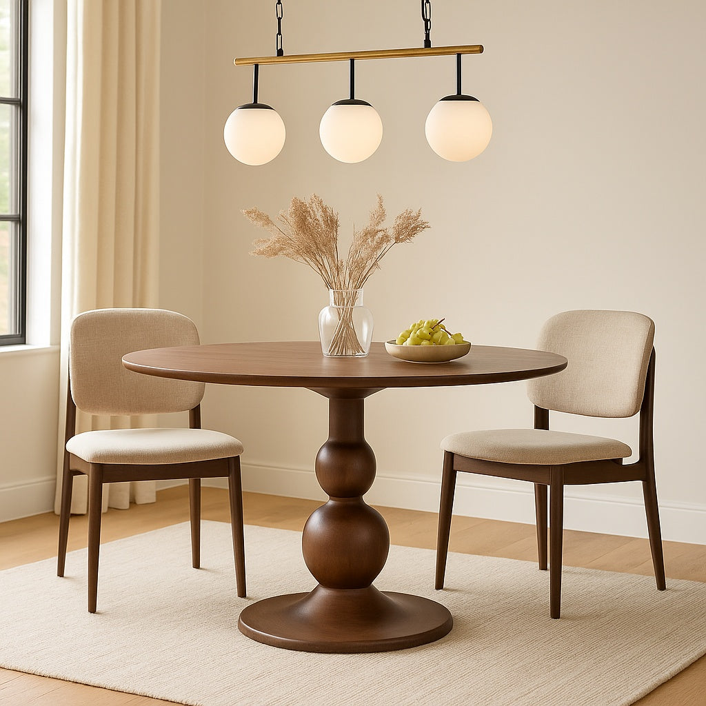 masa dinning design sculptural Pawn, 120cm, homedit - Image 5