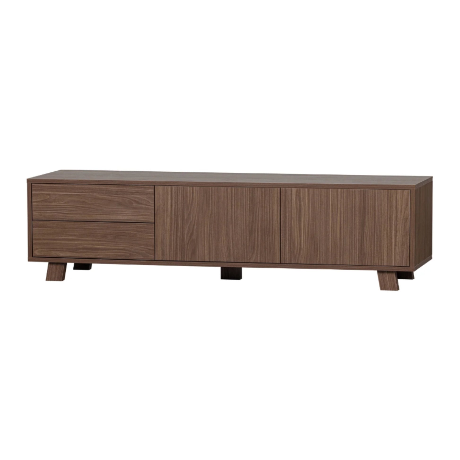 comoda tv lemn masiv de nuc rincol, 42 x 160 x 44 cm, homedit - Image 2