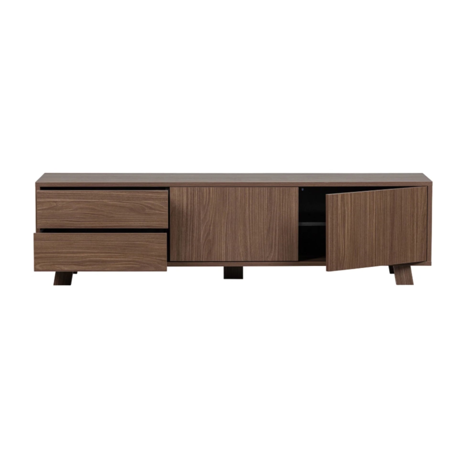 comoda tv lemn masiv de nuc rincol, 42 x 160 x 44 cm, homedit - Image 7