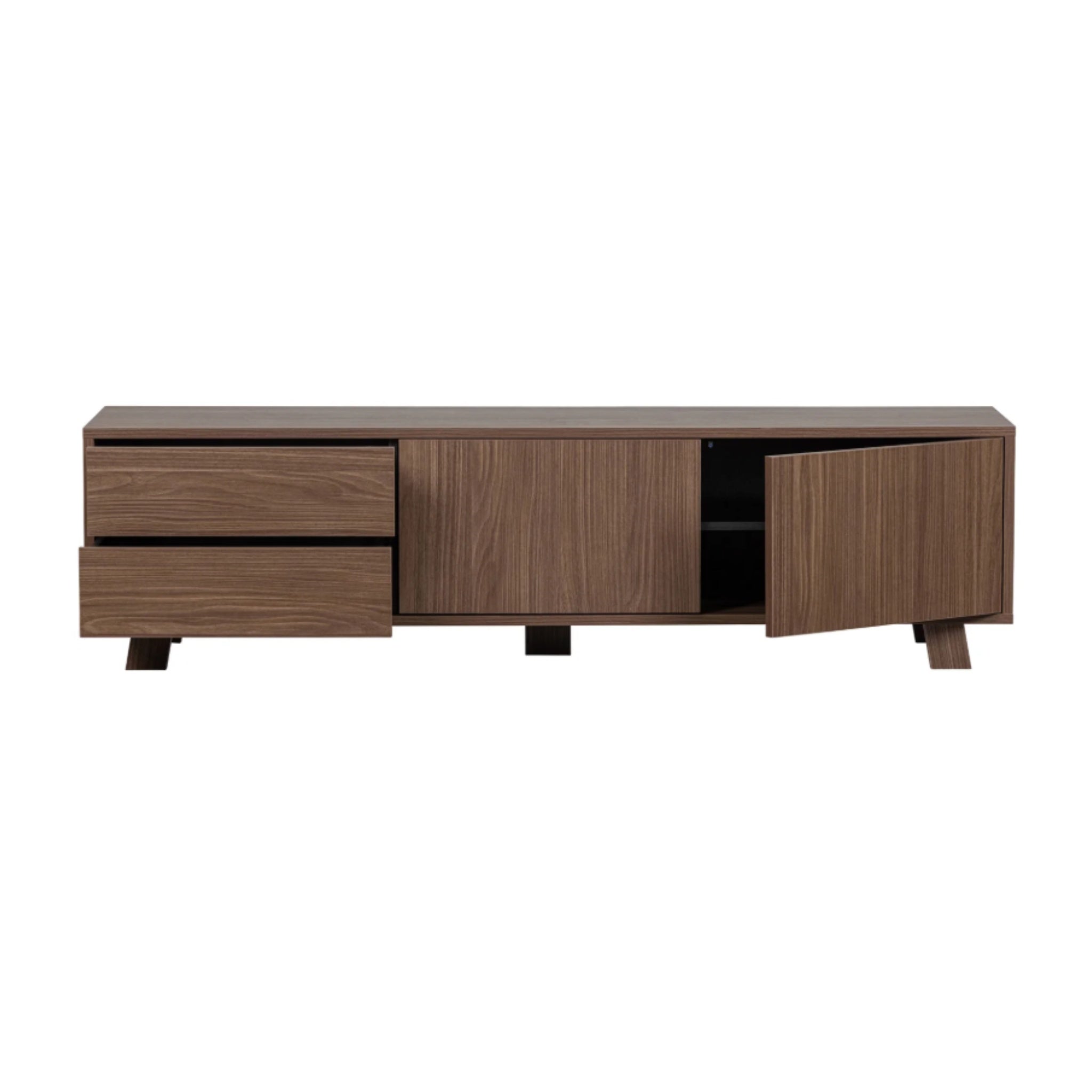 comoda tv lemn masiv de nuc rincol, 42 x 160 x 44 cm, homedit - Image 7
