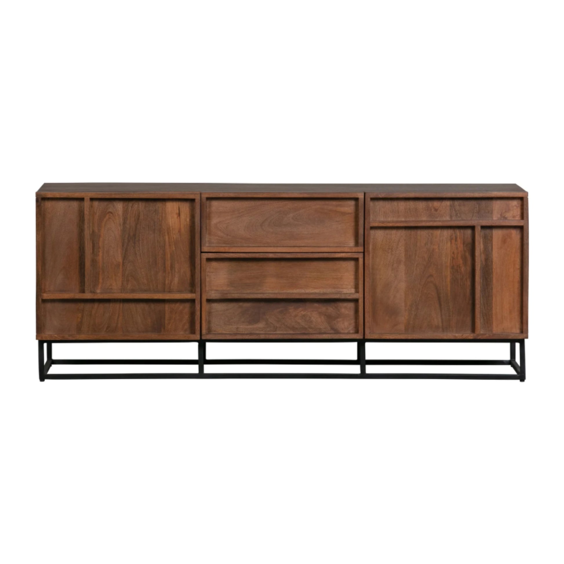 comoda tv lemn de mango nirma, 54 x 140 x 42 cm, homedit - Image 7