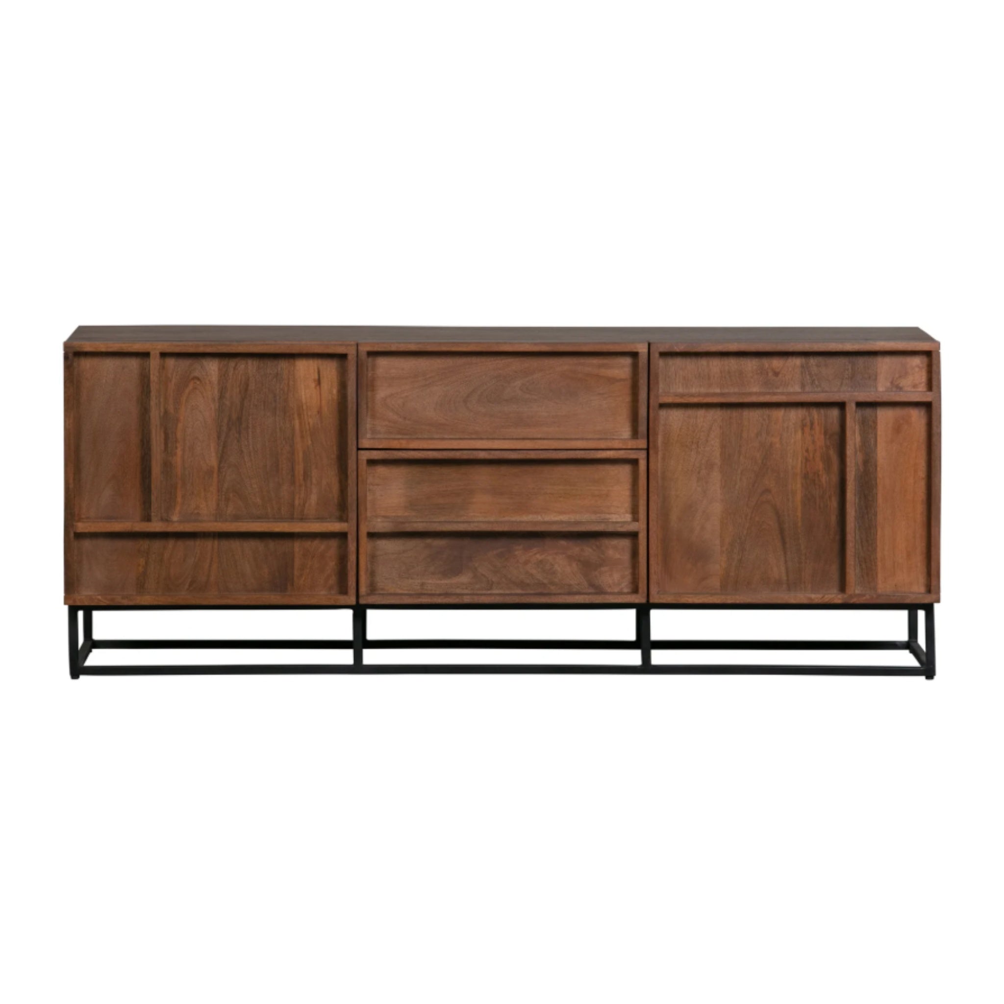 comoda tv lemn de mango nirma, 54 x 140 x 42 cm, homedit - Image 7