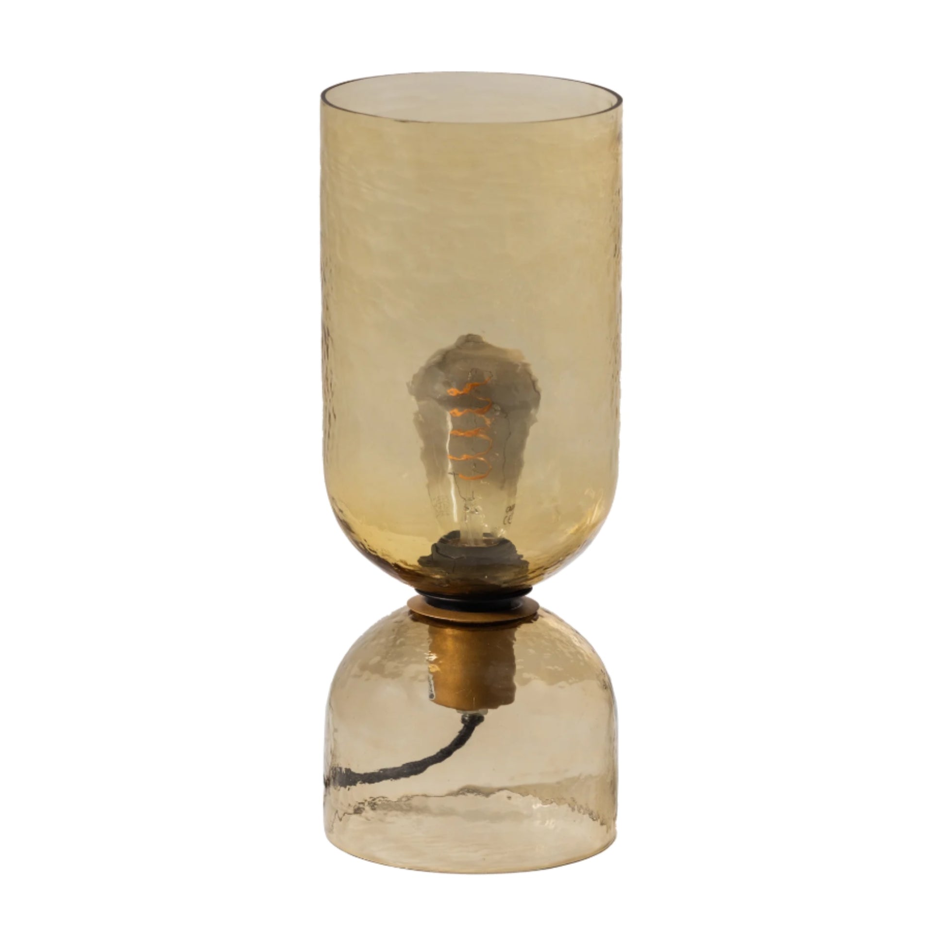 lampa de birou din sticla acai, 38 x 15 cm, homedit - Image 2