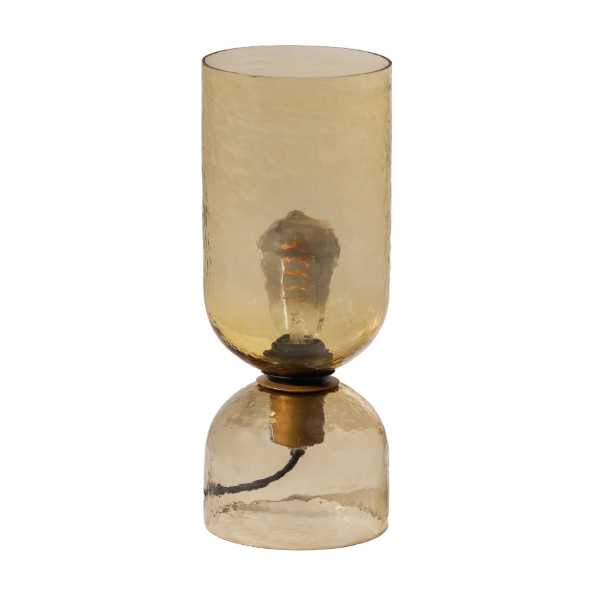 lampa de birou din sticla acai, 38 x 15 cm, homedit - Image 2
