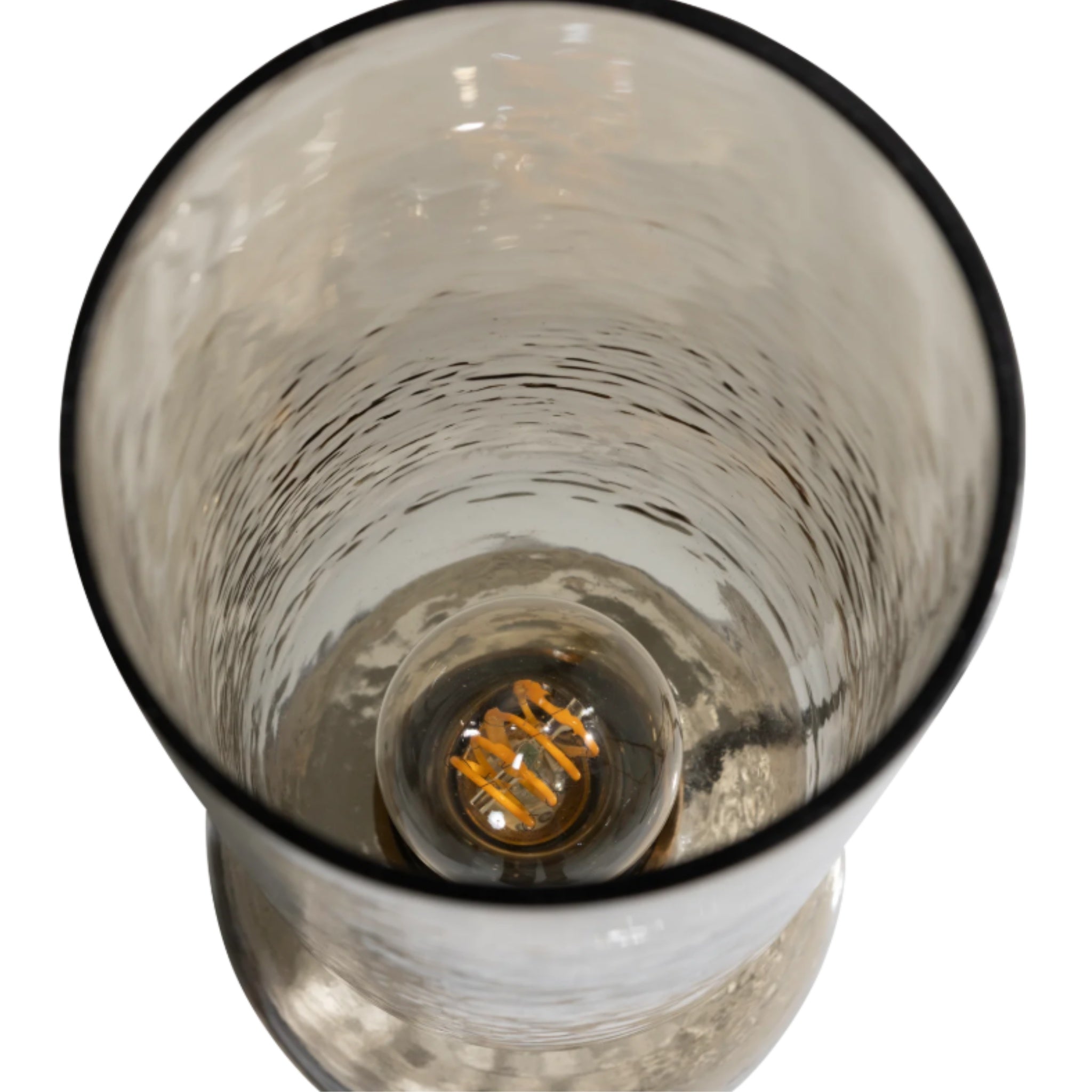 lampa de birou din sticla acai, 38 x 15 cm, homedit - Image 3
