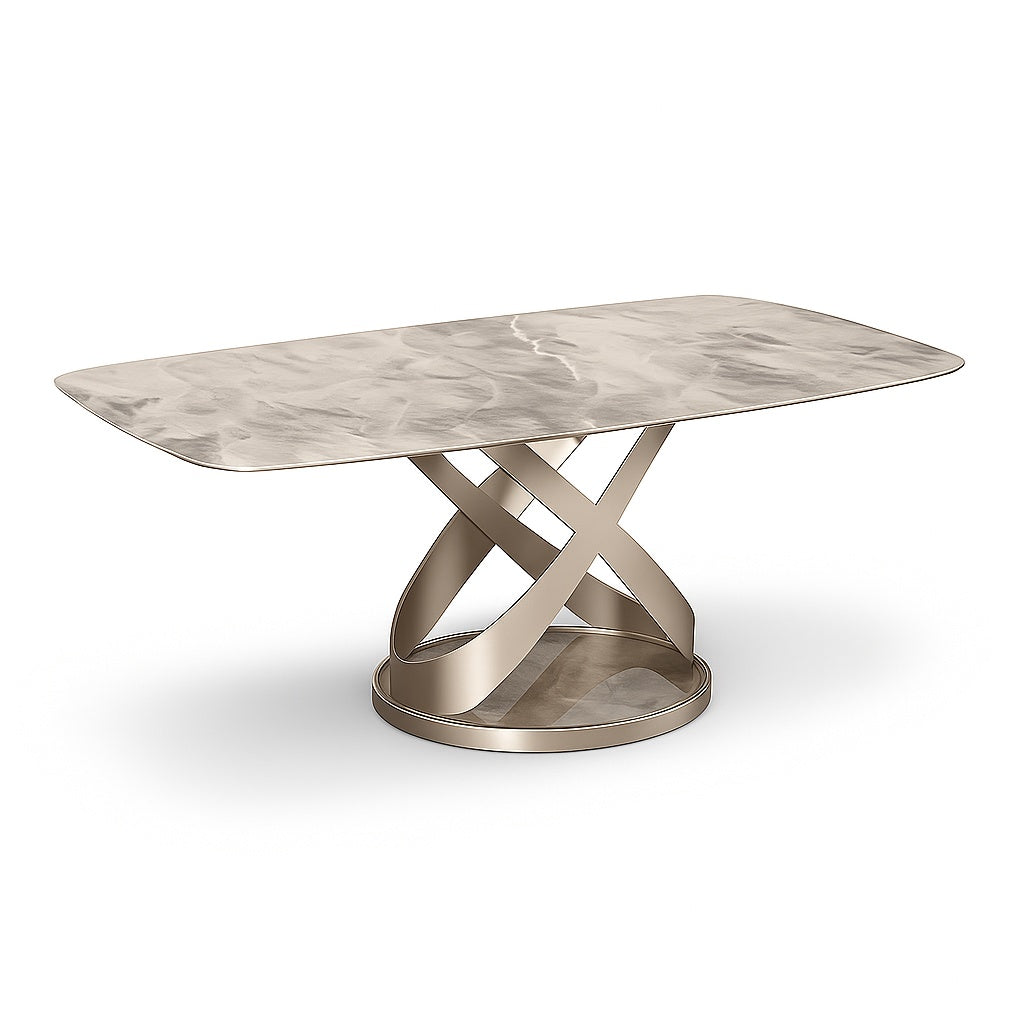 Masa Dining Old Ambely Stone, Premium, Homedit - Image 2