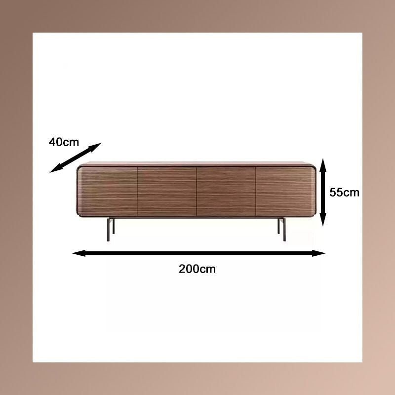 Comoda tv Astra din lemn, 200 x 40 x 55 cm, Homedit - Image 6