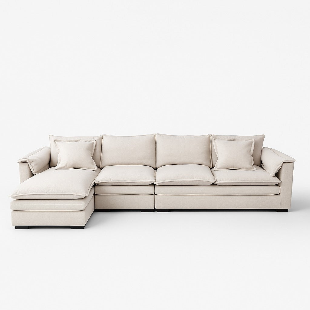 Coltar Alyma bej 3.3 m, realizat din material tehnologic anti-pată, Homedit - Image 2