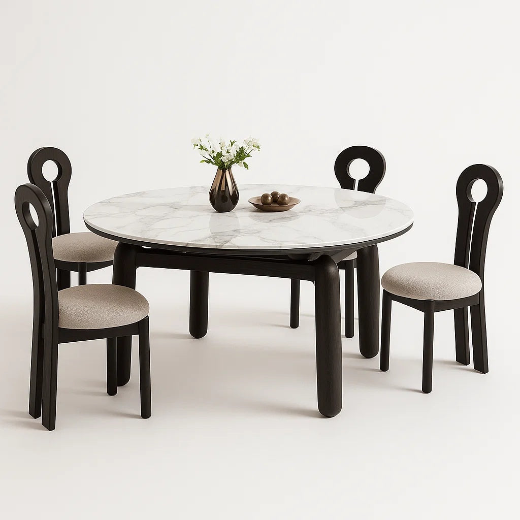 Masa extensibila 80 - 130 cm lemn masiv Cedric, masa bucatarie, masa dining Homedit - Image 5