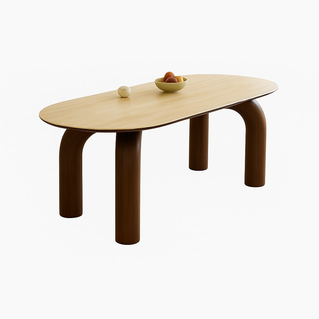 masa dinning maro, 160 x 80 cm, lemn masiv, blat ardezie Lion, Homedit - Image 2