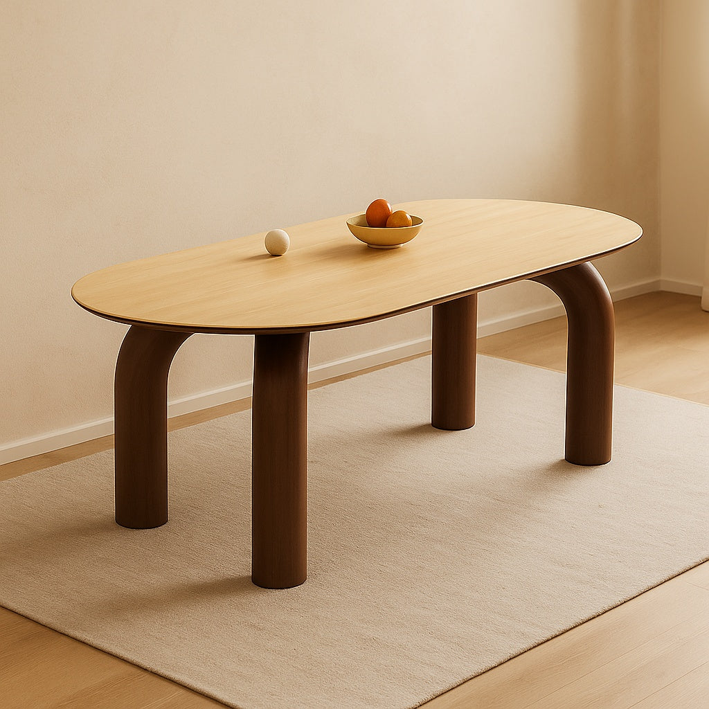 masa dinning maro, 160 x 80 cm, lemn masiv, blat ardezie Lion, Homedit - Image 3