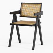 Scaun Premium Din Lemn Masiv negru Strad, 81 x 51 x 52 cm, Homedit - Image 2