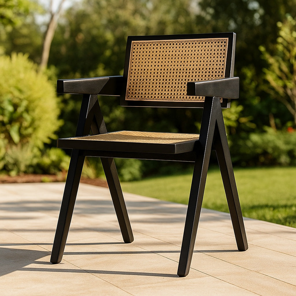 Scaun Premium Din Lemn Masiv negru Strad, 81 x 51 x 52 cm, Homedit - Image 4