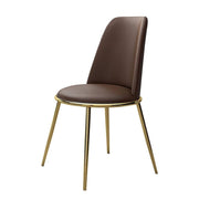 Scaun premium din otel galvanizat Milan maro, Homedit - Image 2