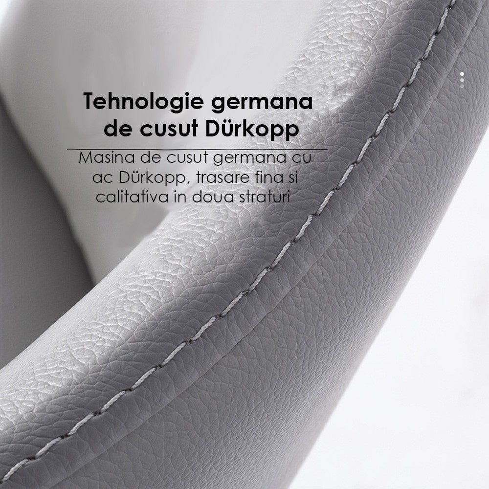 Scaun premium din otel galvanizat Milan maro, Homedit - Image 4