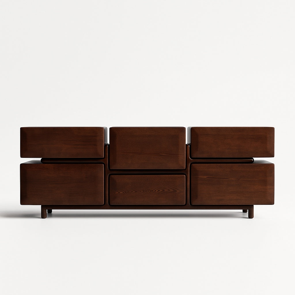 comoda tv lemn masiv frasin, 180 x 40 x 65 cm, archi 2, homedit - Image 2